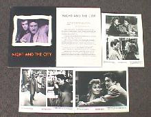 NIGHT AND THE CITY original issue movie presskit