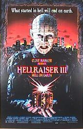 HELLRAISER III original issue rolled 1-sheet movie poster