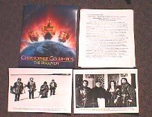 CHRISTOPHER COLUMBUS original issue movie presskit