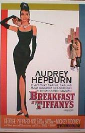 BREAKFAST AT TIFFANY'S rolled International reprint of original artwork, glossy 1-sheet movie poster