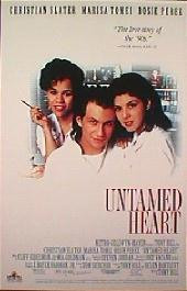 UNTAMED HEART 1993 original issue rolled Video movie poster