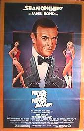 NEVER SAY NEVER AGAIN original folded 1-sheet movie poster
