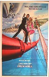 A VIEW TO A KILL regular original folded 1-sheet movie poster