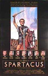 SPARTACUS original 1991 reissue folded 1-sheet movie poster