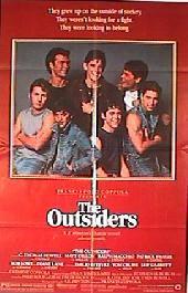 OUTSIDERS, THE 1982 original issue folded 1-sheet movie poster