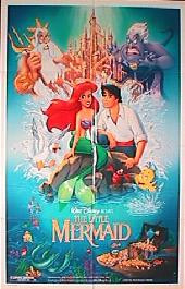 LITTLE MERMAID original regular folded 1-sheet movie poster
