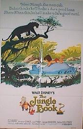 JUNGLE BOOK original 1978 reissue folded 1-sheet movie poster