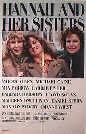 HANNA AND HER SISTERS original folded 1-sheet poster