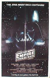 EMPIRE STRIKES BACK original advance folded 1-sheet movie poster