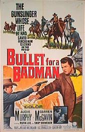 BULLET FOR A BADMAN original folded 1-sheet movie poster