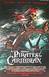 PIRATES OF THE CARIBBEAN original issue rolled Advance B 1-sheet movie poster