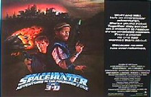 SPACEHUNTER 3-D original issue 22x28 rolled movie poster