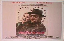 PRIZZI'S HONOR original issue 22x28 rolled movie poster