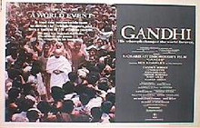 GANDHI original issue 22x28 rolled movie poster