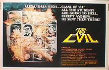 FEAR NO EVIL original issue 22x28 rolled movie poster