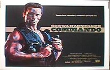 COMMANDO original issue rolled 22x28 movie  poster