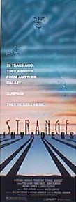 STRANGE INVADERS original issue 14x36 rolled movie poster