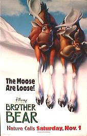 BROTHER BEAR original issue rolled double sided Advance A 1-sheet movie poster