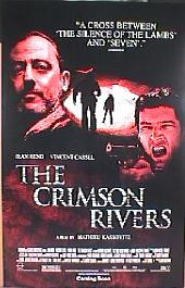 CRIMSON RIVERS original issue rolled double sided 1-sheet movie poster