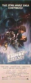EMPIRE STRIKES BACK original issue Style A 14x36 movie poster