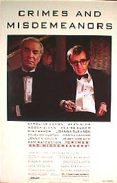 CRIMES AND MISDEMEANORS original issue rolled 1-sheet movie poster