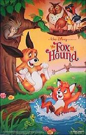 FOX AND THE HOUND original Reissue rolled 1-sheet movie poster