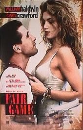 FAIR GAME 1995 original issue rolled 1-sheet movie poster