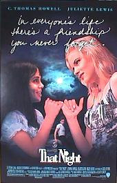 THAT NIGHT original issue rolled double sided 1-sheet movie poster