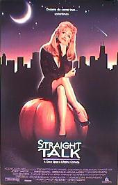 STRAIGHT TALK original issue rolled souble sided 1-sheet movie poster