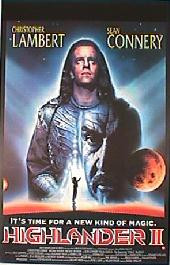 HIGHLANDER II original issue rolled International 1-sheet movie poster