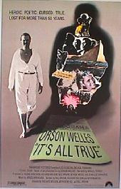 IT'S ALL TRUE original issue rolled 1-sheet movie poster