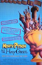 MONTY PYTHON & THE HOLY GRAIL original issue rolled Reprint 1-sheet movie poster