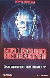 HELLRAISER II original issue rolled Advance 1-sheet movie poster