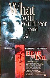 HEAR NO EVIL original issue rolled double sided 1-sheet movie poster