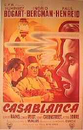 CASABLANCE original issue rolled French 1-sheet movie poster