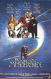 ADVENTURE OF BARON MUNCHAUSEN original issue rolled Advance 1-sheet movie poster