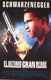 LAST ACTION HERO original issue rolled double sided Spanish 1-sheet movie poster