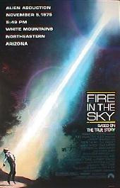 FIRE IN THE SKY original issue rolled double sided 1-sheet movie poster