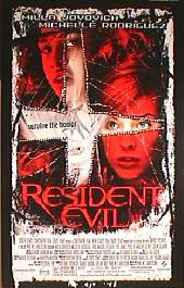 RESIDENT EVIL original issue rolled 1-sheet movie poster