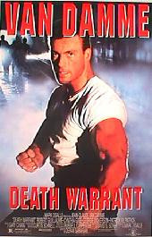 DEATH WARRANT original issue rolled 1-sheet movie poster