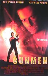 GUNMEN original issue rolled Style B 1-sheet movie poster