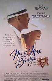 MR. & MRS. BRIDGE original issue rolled 1-sheet movie poster