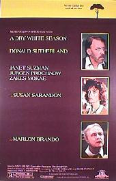 A DRY WHITE SEASON original issue rolled 1-sheet movie poster