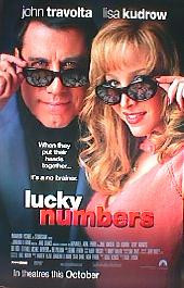 LUCKY NUMBERS original issue rolled double sided 1-sheet movie poster