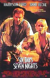 SIX DAYS, SEVEN NIGHTS original issue rolled double sided 1-sheet movie poster
