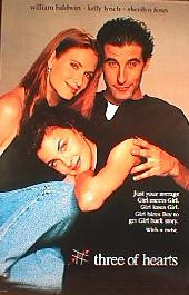 THREE OF HEARTS original issue rolled double sided 1-sheet movie poster