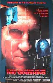 VANISHING,THE original issue rolled double sided 1-sheet movie poster
