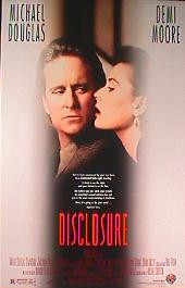DISCLOSURE original issue rolled double sided 1-sheet movie poster