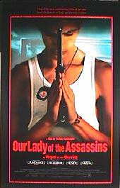 OUR LADY OF THE ASSASSINS original issue rolled 1-sheet movie poster