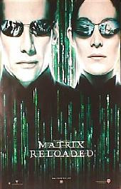 MATRIX RELOADED original issue rolled International 1-sheet movie poster